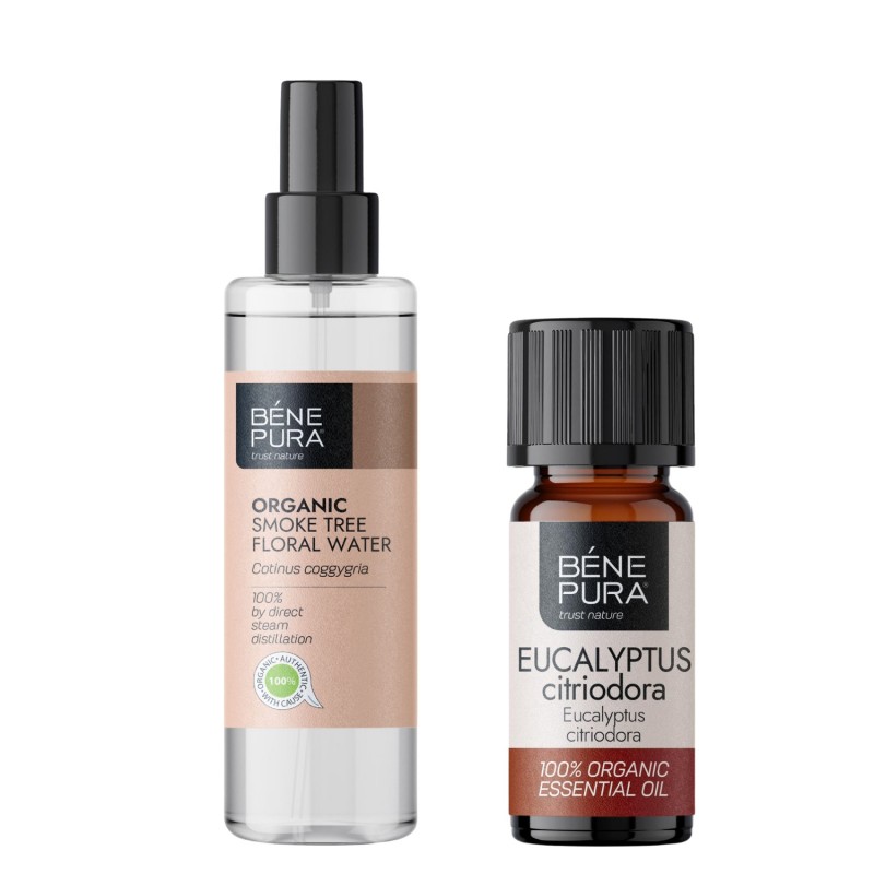 Био Флорална вода от Смрадлика и Био Етерично масло от Евкалипт Цитриодора - Сравняване на продукти