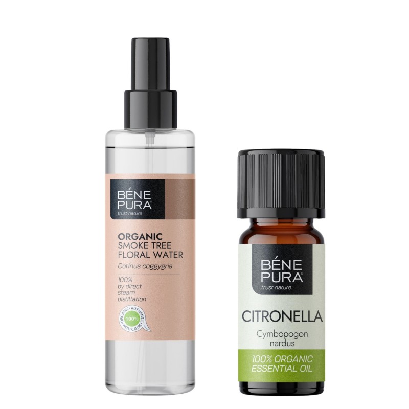 Био Флорална вода от Смрадлика и Био Етерично масло от Цитронела - GMC