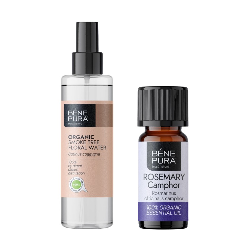 Био Флорална вода от Смрадлика и Био Етерично масло от Розмарин Камфор - GMC