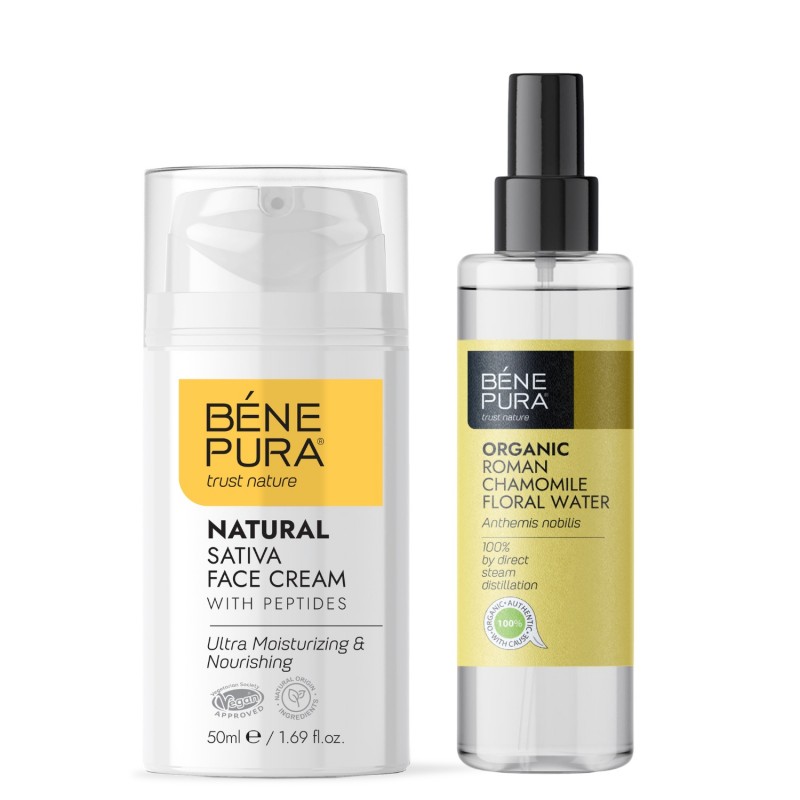 Био Флорална вода от Римска Лайка и Крем за лице с Конопено масло - Сравняване на продукти