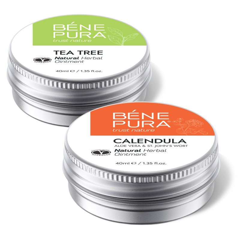 Натурална грижа при кожни раздразнения с Мехлем с Чаено Дърво - GMC