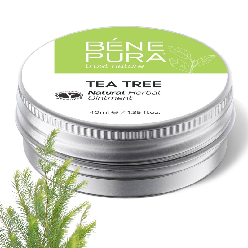 Мехлем Чаено дърво с билки при Кожни раздразнения - 40мл - Мехлеми с билки за кожни обриви и възпаления