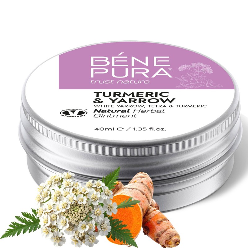 Мехлем Хеморелакс с билки при Хемороиди: Бял равнец, Смрадлика и Куркума - 40мл - Билкови мехлеми