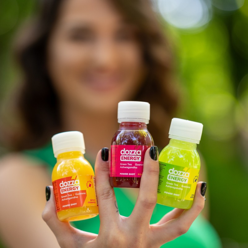 6x Pack DOZZA Energy Енергийни шотове Rainbow Pack - 60мл