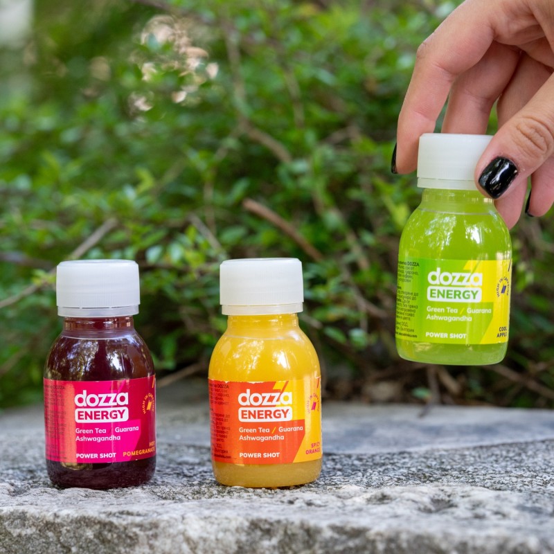 6x Pack DOZZA Energy Енергиен шот Cool Apple - 60мл - Benepura.bg 6x Pack DOZZA Energy Енергиен шот Cool Apple - 60мл