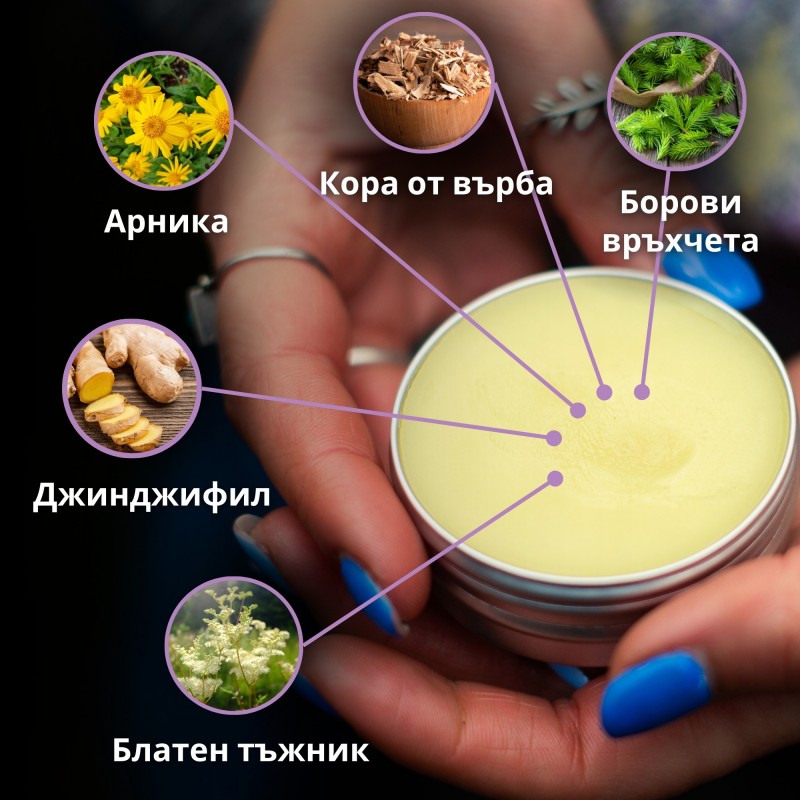 Мехлем Арника и Джинджифил с билки при Мускулни болки и Синини - 40мл