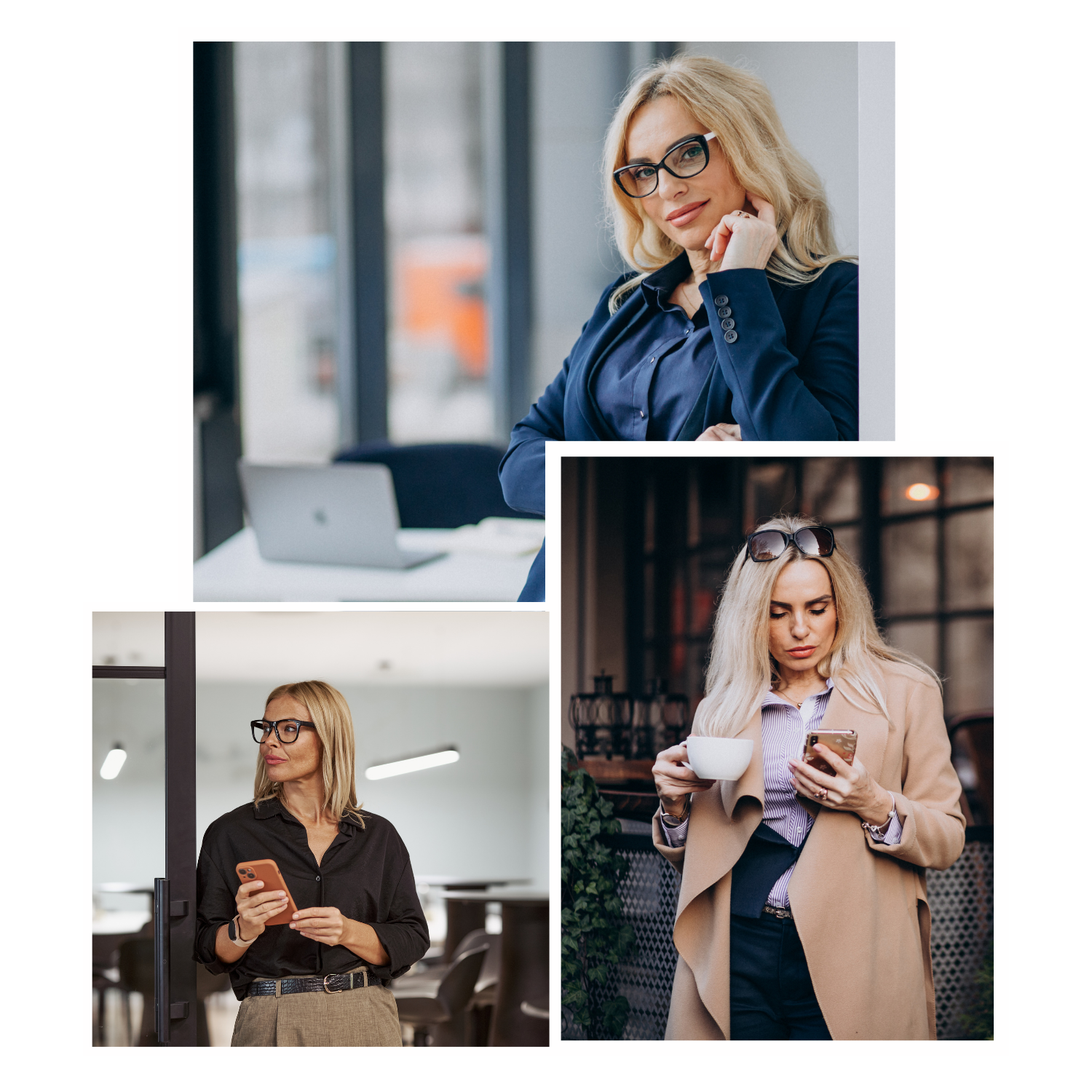 Уверена, работеща жена с безупречна кожа